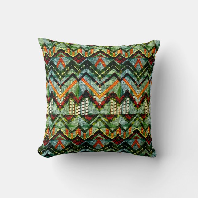 Abstraktes afrikanisches Design Kissen (Vorderseite)