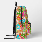 Abstraktes Afrikanisches Gebilde Bedruckter Rucksack (Links)