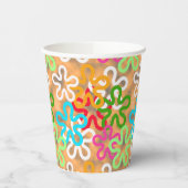 Abstraktes Afrikanisches Gebilde Pappbecher (Links)