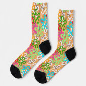 Abstraktes Afrikanisches Gebilde Socken (Linkes Detail)