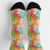 Abstraktes Afrikanisches Gebilde Socken (Oben)