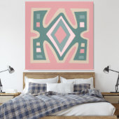 Abstraktes afrikanisches geometrisches Stammmuster Leinwanddruck (Insitu (Schlafzimmer))