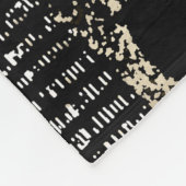 Abstraktes afrikanisches Jungle-Stammmuster Fleecedecke (Ecke)