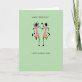 Abstraktes, afrikanisches Kunst Phantastisches Par Karte (Vorderseite)