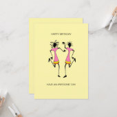 Abstraktes, afrikanisches Kunst Phantastisches Par Karte (Vorderseite/Rückseite Beispiel)