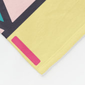 Abstraktes afrikanisches Kunstdesign. Handgezogene Fleecedecke (Ecke)