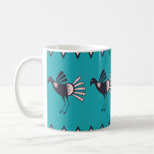 Abstraktes afrikanisches Kunstdesign. Handgezogene Kaffeetasse