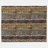 Abstraktes afrikanisches Modedesign Fleecedecke (Vorderseite (Horizontal))