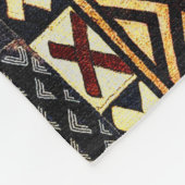 Abstraktes afrikanisches Modedesign Fleecedecke (Ecke)