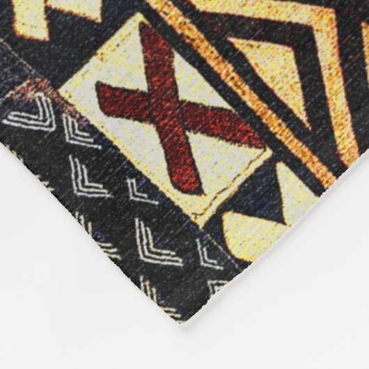 Abstraktes afrikanisches Modedesign Fleecedecke (Ecke)