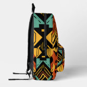 Abstraktes afrikanisches Muster Bedruckter Rucksack (Links)