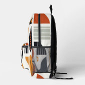 Abstraktes afrikanisches Muster Bedruckter Rucksack (Rechts)