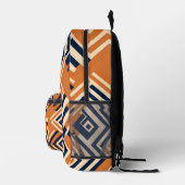 Abstraktes afrikanisches Muster Bedruckter Rucksack (Rechts)