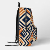 Abstraktes afrikanisches Muster Bedruckter Rucksack (Links)