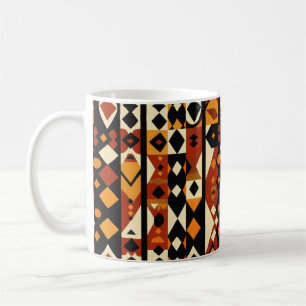 Abstraktes afrikanisches Muster Kaffeetasse