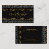 Abstraktes afrikanisches Muster Visitenkarte (Vorne/Hinten)