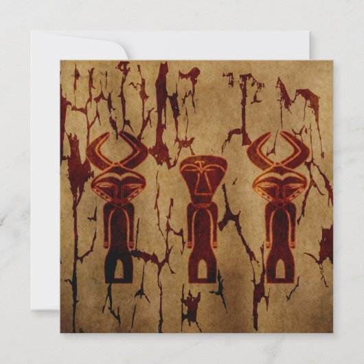 Abstraktes afrikanisches Stammesgebiet zeichnend (Vorderseite)