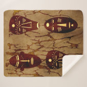 Abstraktes afrikanisches Stammesgebiet zeichnend Sherpadecke (Vorderseite (Horizontal))