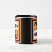 Abstraktes afrikanisches Stammesmuster Tasse (Zentrum)