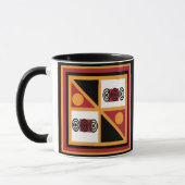 Abstraktes afrikanisches Stammesmuster Tasse (Links)