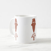 Abstraktes afrikanisches Stammesportrait Kaffeetasse (Vorderseite Links)