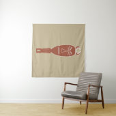 Abstraktes afrikanisches Stammesportrait Wandteppich (Beispiel (Horizontal))