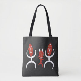 Abstraktes afrikanisches Tanzportrait Tasche