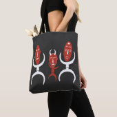 Abstraktes afrikanisches Tanzportrait Tasche (Von Nahem)