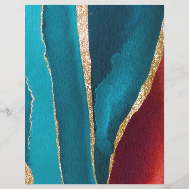 Abstraktes "Agate Style Scrapbook" (Vorderseite)