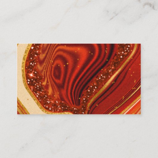 Abstraktes Agate Wishing Well V3 Hot Orange ID827 Begleitkarte (Rückseite)