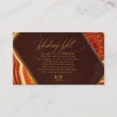 Abstraktes Agate Wishing Well V3 Hot Orange ID827 Begleitkarte (Vorderseite)