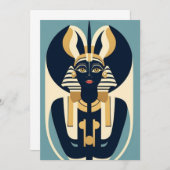 Abstraktes Ägypten Einladung (Vorne/Hinten)