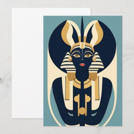 Abstraktes Ägypten Einladung (Vorne/Hinten)