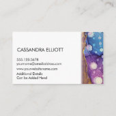 Abstraktes Alkoholgeschäft Visitenkarte (Rückseite)