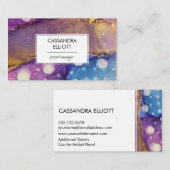 Abstraktes Alkoholgeschäft Visitenkarte (Vorne/Hinten)