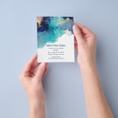 Abstraktes Alkoholgetränk Fluid Art Business Flyer (Gruppe)