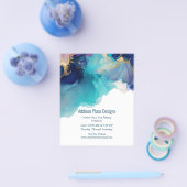 Abstraktes Alkoholgetränk Fluid Art Business Flyer (Einzeln)