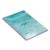 Abstraktes Alkoholtink-TexturNotebook Notizblock (Rechte Seite)