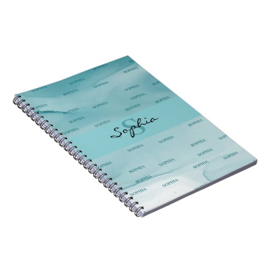 Abstraktes Alkoholtink-TexturNotebook Notizblock (Rechte Seite)