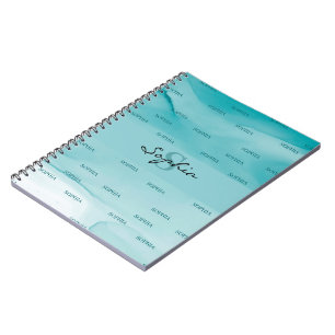 Abstraktes Alkoholtink-TexturNotebook Notizblock