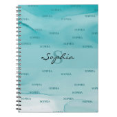 Abstraktes Alkoholtink-TexturNotebook Notizblock (Vorderseite)