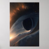 Abstraktes, alles sichtbares Auge Poster (Vorne)
