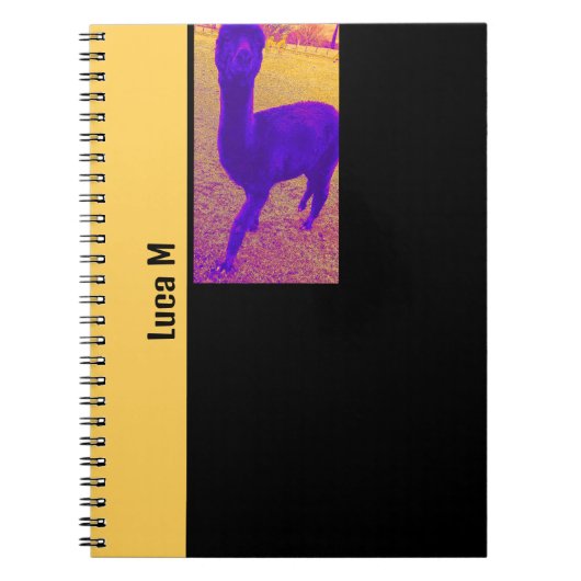 ABSTRAKTES ALPACA-IMAGE-KUSTOM NOTIZBLOCK (Vorderseite)