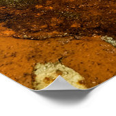 Abstraktes, altes, antikes Rostgrundstück, b Poster (Ecke)