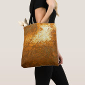 Abstraktes, altes, antikes Rostgrundstück, b Tasche (Von Nahem)