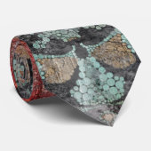 Abstraktes altes Retro-Vintages Grunge-Dekor Krawatte (Gerollt)