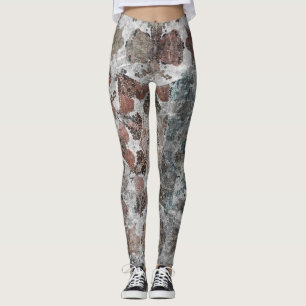Abstraktes altes Retro-Vintages Grunge-Dekor Leggings