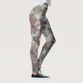 Abstraktes altes Retro-Vintages Grunge-Dekor Leggings (Rechts)
