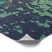Abstraktes Aluminium Poster (Ecke)