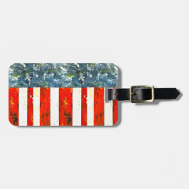 Abstraktes amerikanisches Flag Design Gepäckanhänger